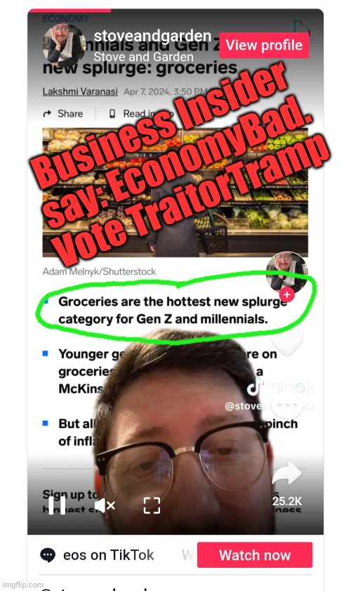 Rich elite: These kids r 2 stupid to figure this out lol | Business Insider say: EconomyBad. Vote TraitorTramp | image tagged in business elite,business,maga | made w/ Imgflip meme maker