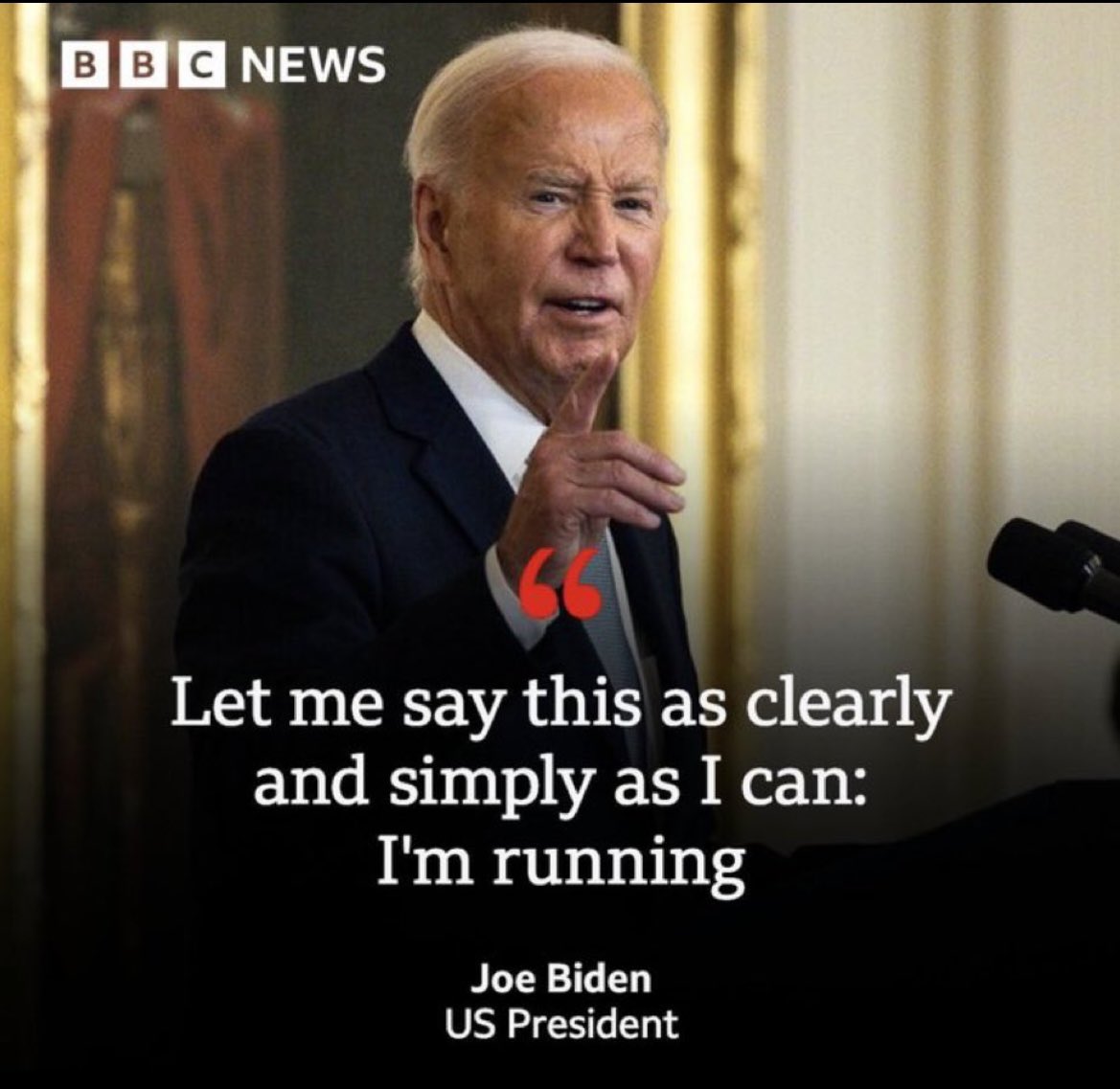 Biden I'm running Blank Meme Template