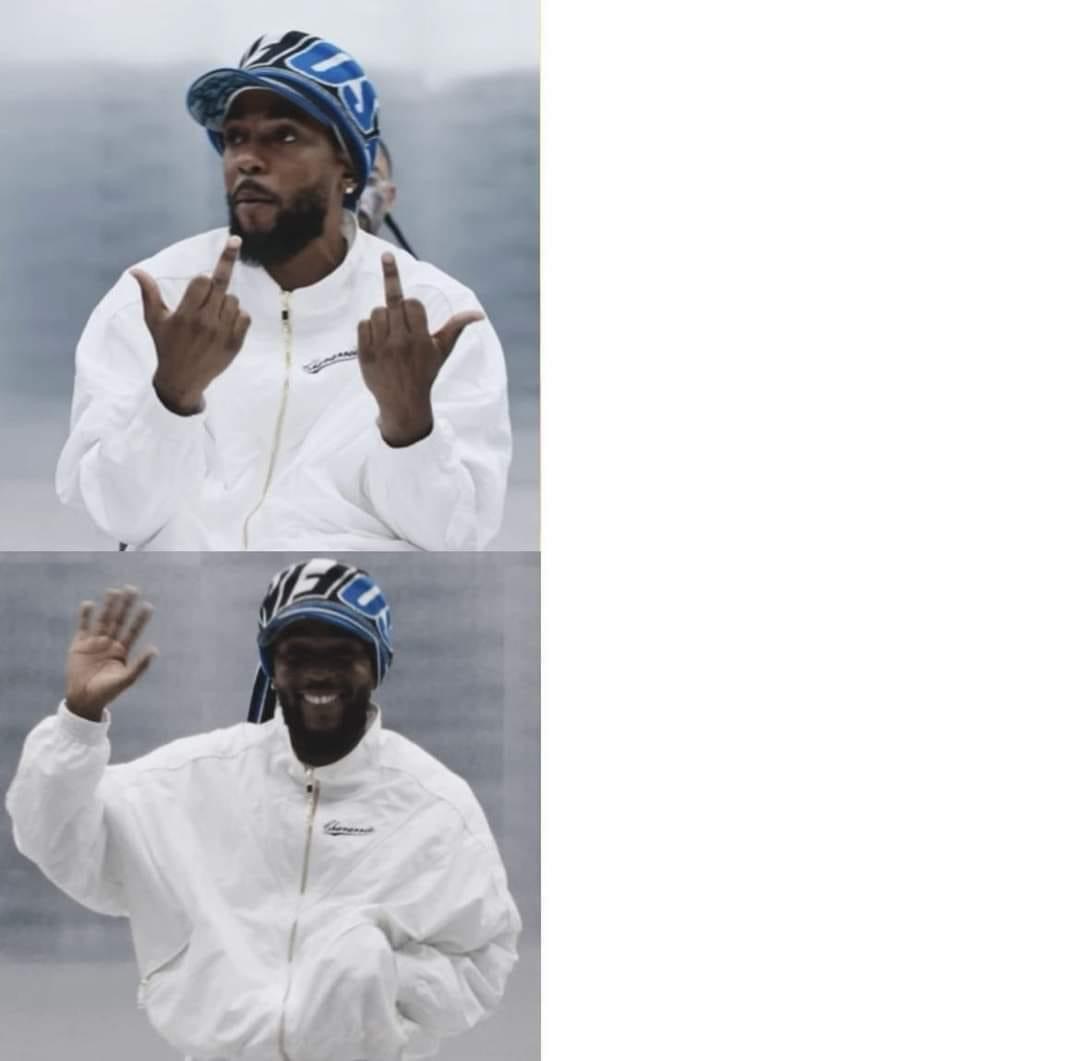 Kendrick Lamar Blank Meme Template