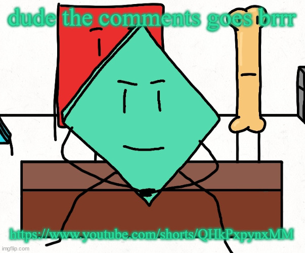 Smiling Rhombus | dude the comments goes brrr; https://www.youtube.com/shorts/QHkPxpynxMM | image tagged in smiling rhombus,roblox | made w/ Imgflip meme maker