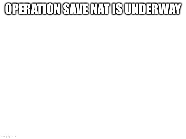 my 4th operation | OPERATION SAVE NAT IS UNDERWAY | made w/ Imgflip meme maker