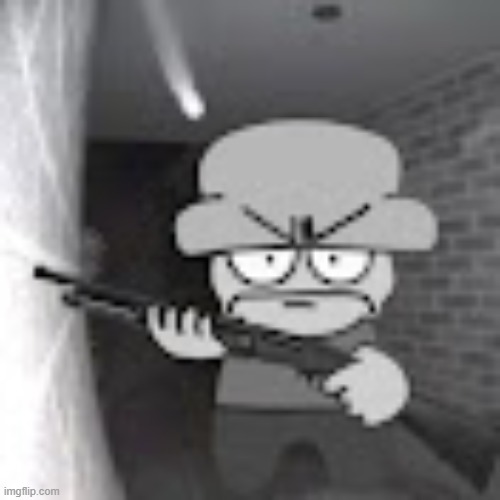 skibidi toilet bad | image tagged in bambi with a shotgun | made w/ Imgflip meme maker