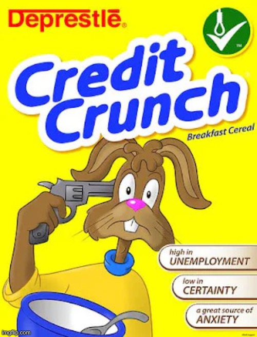 Rabbit gun | image tagged in credit crunch | made w/ Imgflip meme maker