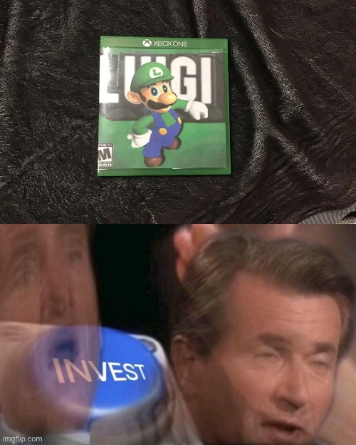 i want it | image tagged in invest,luigi,xbox one,memes | made w/ Imgflip meme maker