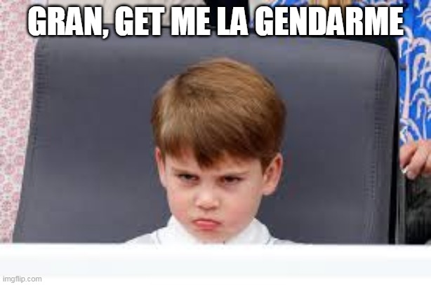 CrazyLousi'Return???o.O | GRAN, GET ME LA GENDARME | image tagged in memes | made w/ Imgflip meme maker