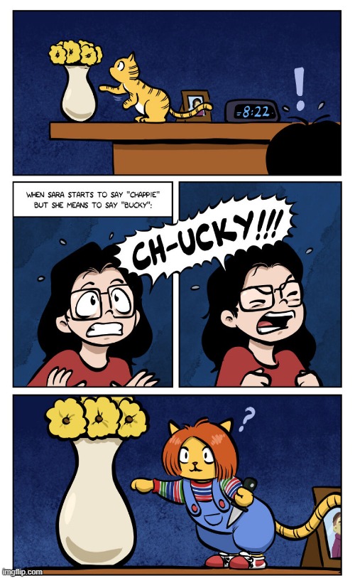 Chucky! | image tagged in comics | made w/ Imgflip meme maker