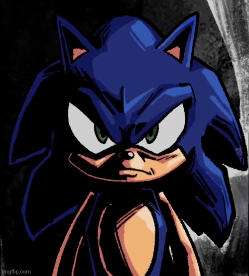 sonic staring at you | image tagged in sonic staring at you | made w/ Imgflip meme maker
