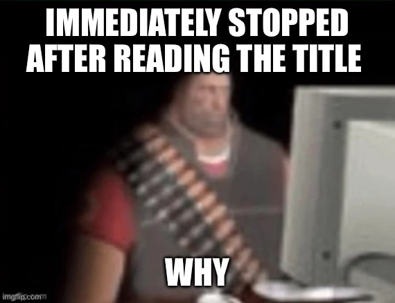 sad heavy computer | IMMEDIATELY STOPPED AFTER READING THE TITLE WHY | image tagged in sad heavy computer | made w/ Imgflip meme maker