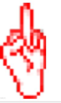 High Quality red hand Blank Meme Template