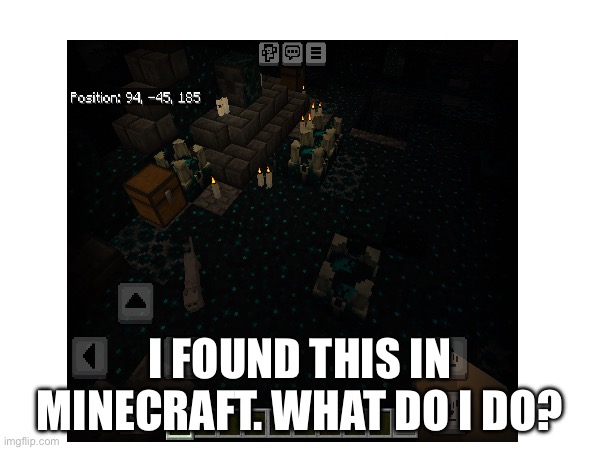 End portal frames | I FOUND THIS IN MINECRAFT. WHAT DO I DO? | image tagged in minecraft,whoa | made w/ Imgflip meme maker