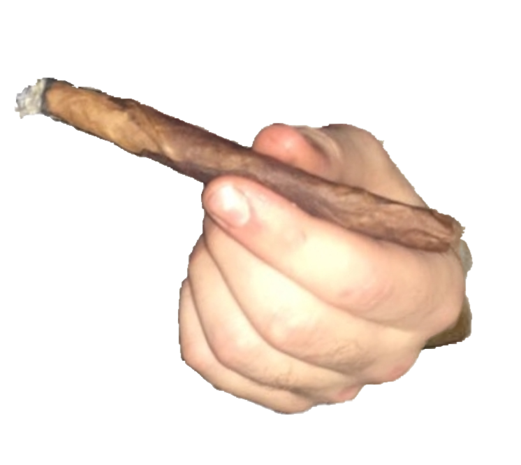 High Quality Hand Holding Blunt Blank Meme Template