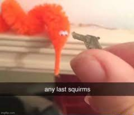 any last squirms (no ifunny watermark) | image tagged in any last squirms no ifunny watermark | made w/ Imgflip meme maker