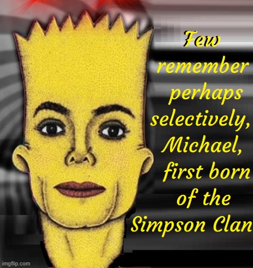 Michael Simpson | image tagged in vince vance,michael jackson,bart simpson,comics,cartoons,cursed image | made w/ Imgflip meme maker