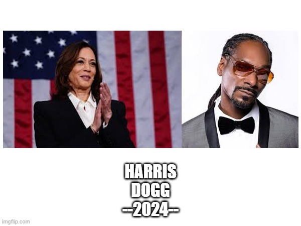 HARRIS
DOGG
--2024-- | image tagged in president,2024,joe biden,kamala harris,snoop dogg,democrat | made w/ Imgflip meme maker