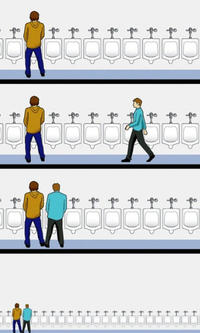 High Quality Urinal Etiquette Blank Meme Template