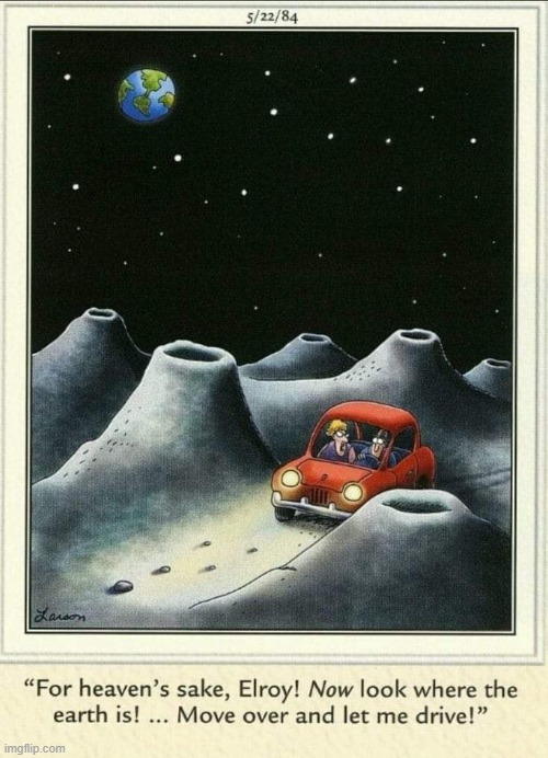 Another Case of Men Drivers Refusing to Ask Directions | image tagged in vince vance,women drivers,cartoons,the far side,lost,directions | made w/ Imgflip meme maker