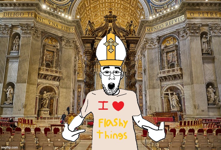 "Be modest bro" | image tagged in catholic,soyjak,vatican,jesuit,catholic church,catholicism | made w/ Imgflip meme maker