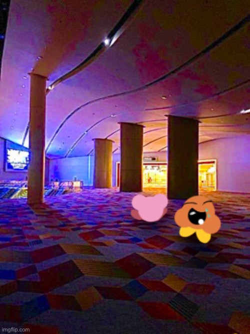 Waddle doo wants to go home meanwhile Kirby’s having the time of his life lol | made w/ Imgflip meme maker