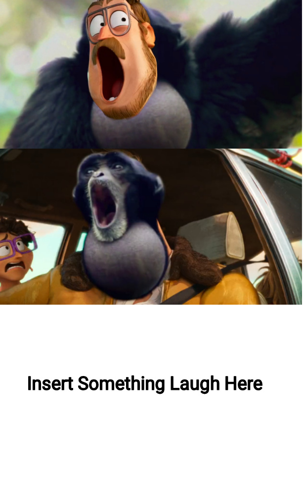 Who Laugh At Rick Mitchell Scream Gibson Monkey Blank Meme Template