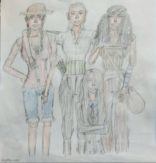 One Piece Gender Swap | image tagged in one piece,drawings,girls,colored pencils | made w/ Imgflip meme maker