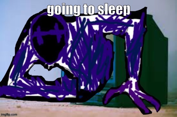 Freak hours: over | going to sleep | image tagged in glitch tv | made w/ Imgflip meme maker