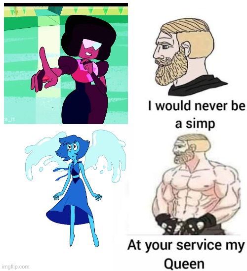 Lapis got me like ?? | image tagged in i would never be simp | made w/ Imgflip meme maker