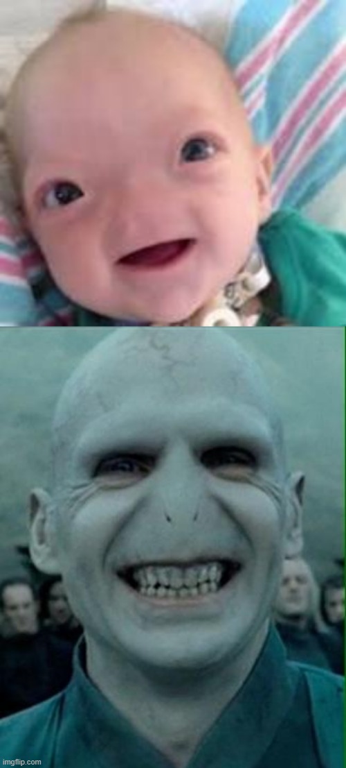 voldemort lore: | image tagged in voldemort grin | made w/ Imgflip meme maker