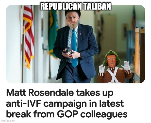 Stupid is as stupid does | REPUBLICAN TALIBAN | image tagged in rosendale,ivf,montana | made w/ Imgflip meme maker