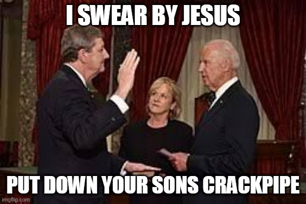 I SWEAR BY JESUS; PUT DOWN YOUR SONS CRACKPIPE | image tagged in political correctness | made w/ Imgflip meme maker