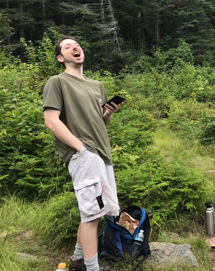 High Quality Laughing Hiker Blank Meme Template