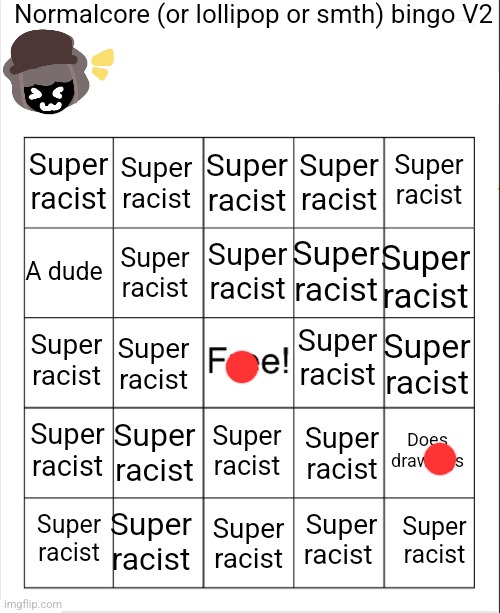 Normalcore Bingo V2 | image tagged in normalcore bingo v2 | made w/ Imgflip meme maker
