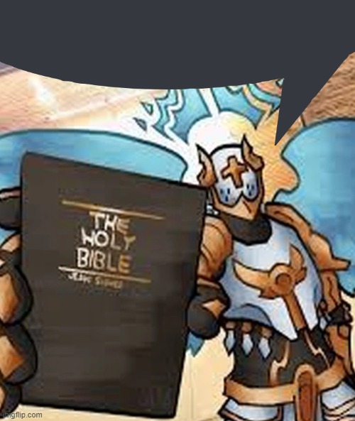 gabriel gives the holy bible to above | image tagged in gabriel ultrakill | made w/ Imgflip meme maker