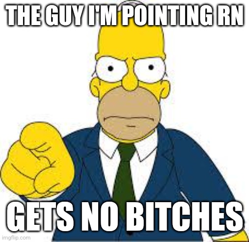 #4 | THE GUY I'M POINTING RN; GETS NO BITCHES | image tagged in hey you,funny,memes | made w/ Imgflip meme maker