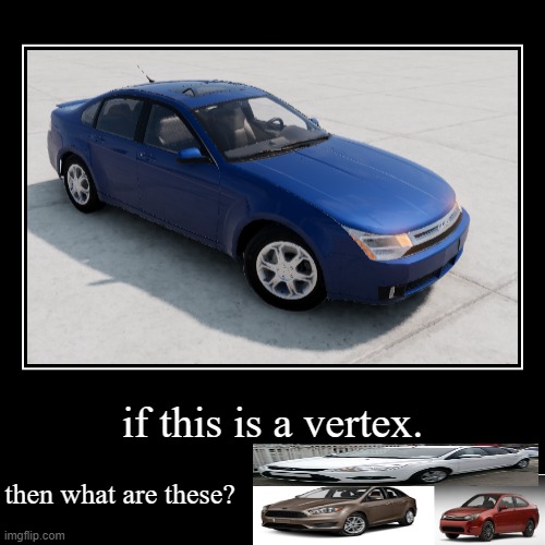observation | if this is a vertex. | then what are these? | image tagged in funny,demotivationals | made w/ Imgflip demotivational maker