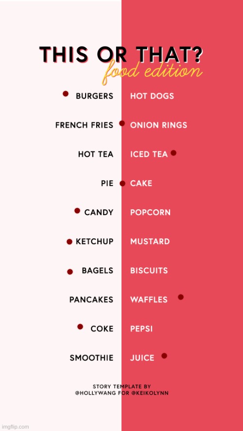 This Or That Food Edition | image tagged in this or that food edition | made w/ Imgflip meme maker