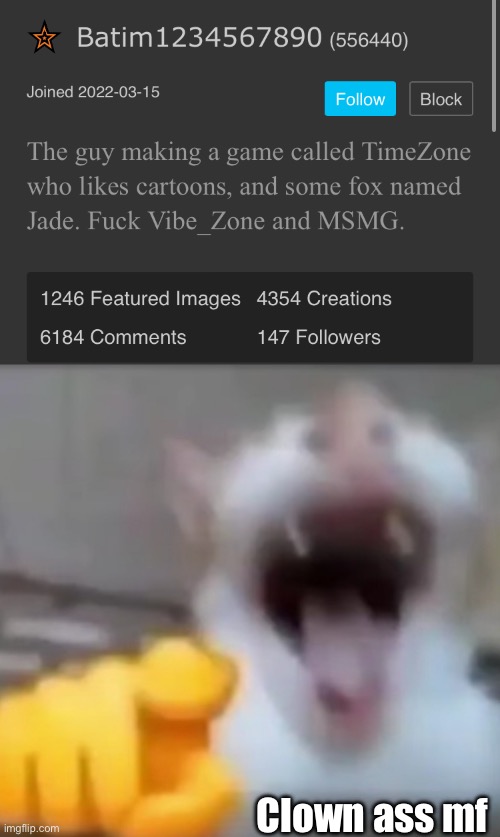 call him names | Clown ass mf | image tagged in cat pointing and laughing | made w/ Imgflip meme maker