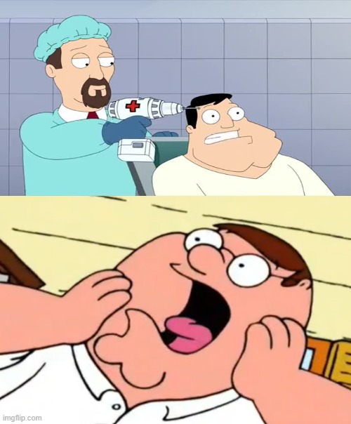 peter griffin reaction american fung! | image tagged in peter griffin,american dad,memes,reaction | made w/ Imgflip meme maker