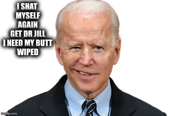 Goofy Biden | I SHAT 
MYSELF AGAIN
GET DR JILL
I NEED MY BUTT
WIPED | image tagged in goofy biden | made w/ Imgflip meme maker