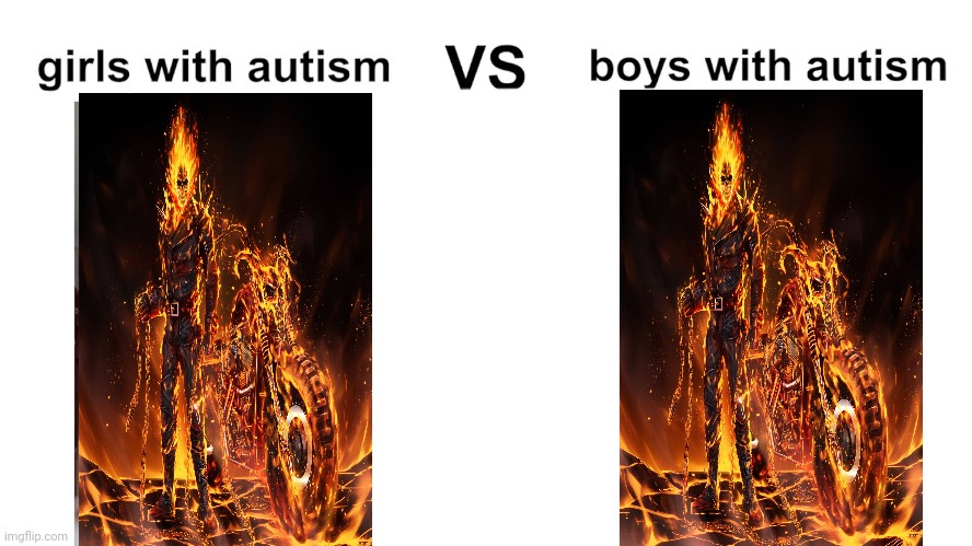 Badass skeleton with motorcycle | image tagged in girls with autism vs boys with autism | made w/ Imgflip meme maker