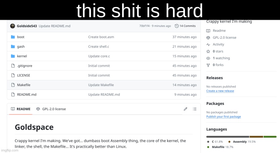 this shit is hard | made w/ Imgflip meme maker