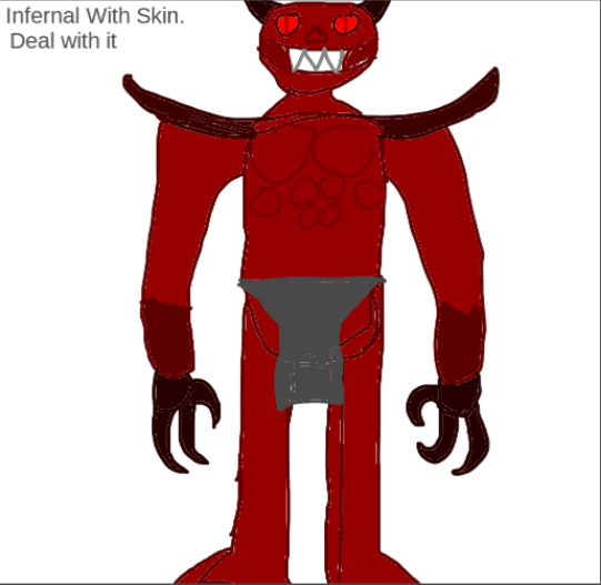 High Quality Infernal With Skin On Blank Meme Template