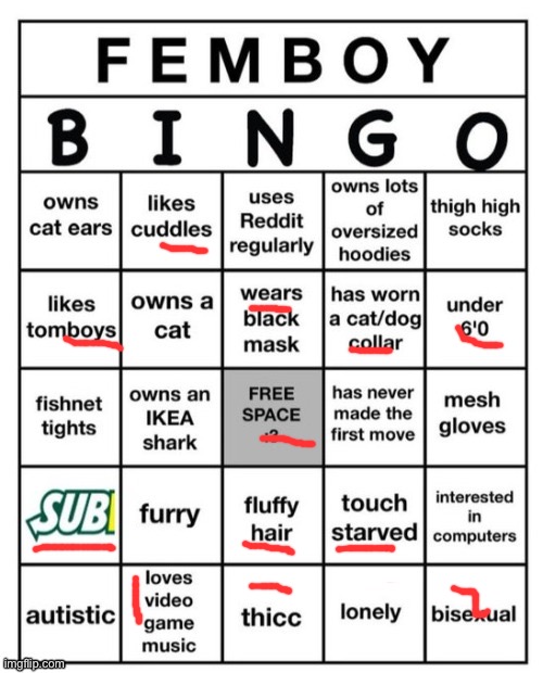 I’m getting fishnets and that’s final | image tagged in femboy bingo | made w/ Imgflip meme maker