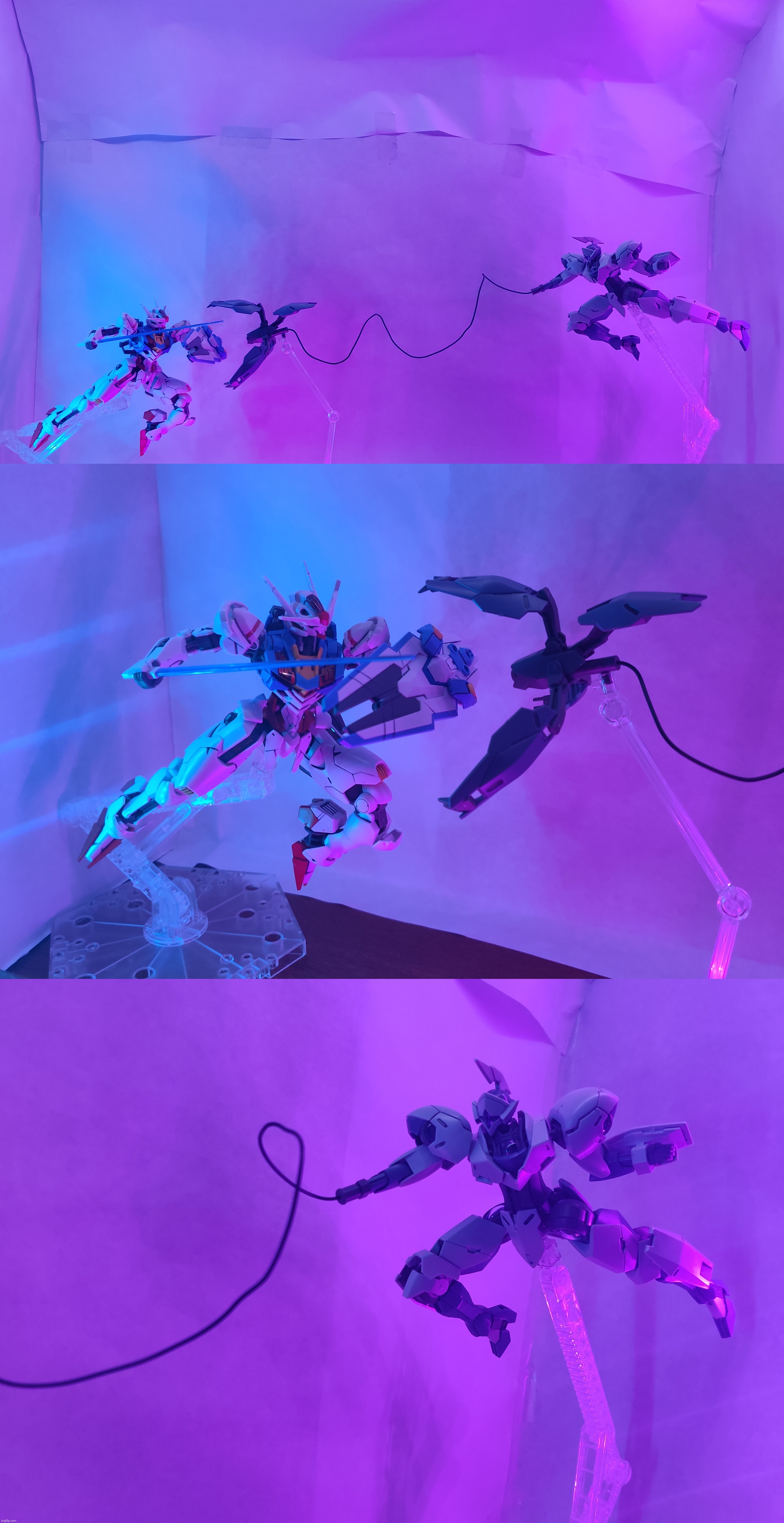 Aerial vs Michaelis with the new LED shelf! Glad I was finally able to set this up after the tree incident | made w/ Imgflip meme maker