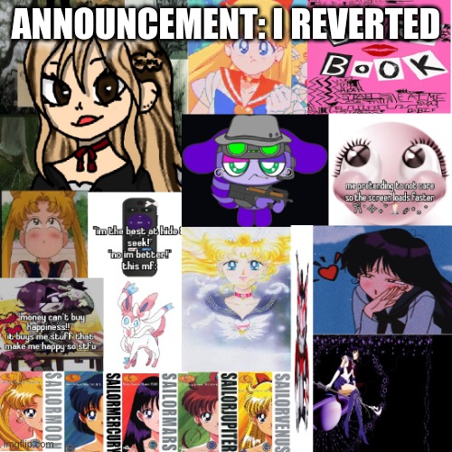 ANNOUNCEMENT: I REVERTED | image tagged in fep tem 3 | made w/ Imgflip meme maker