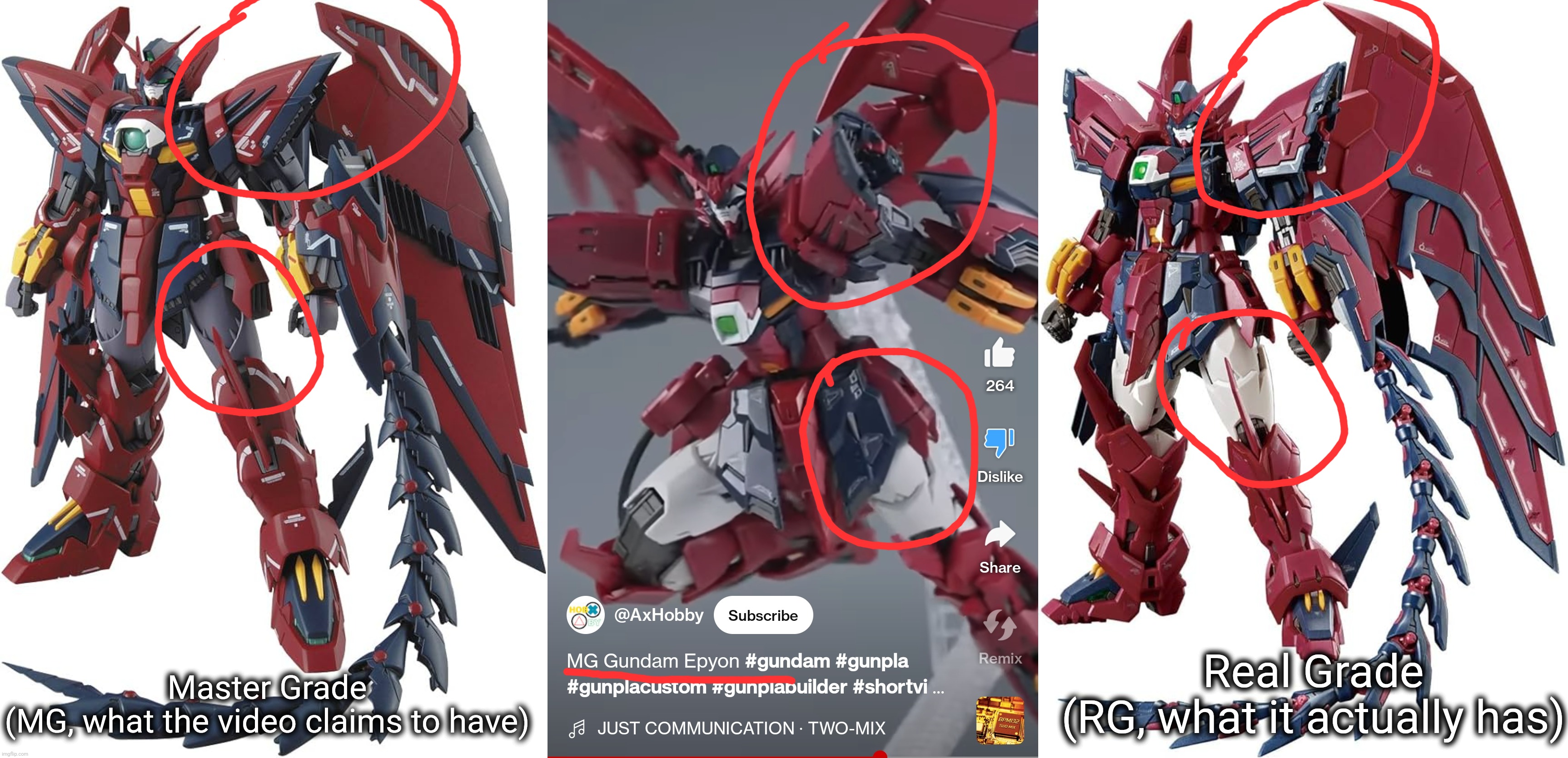 Link in comments because why not | Master Grade
(MG, what the video claims to have); Real Grade
(RG, what it actually has) | made w/ Imgflip meme maker