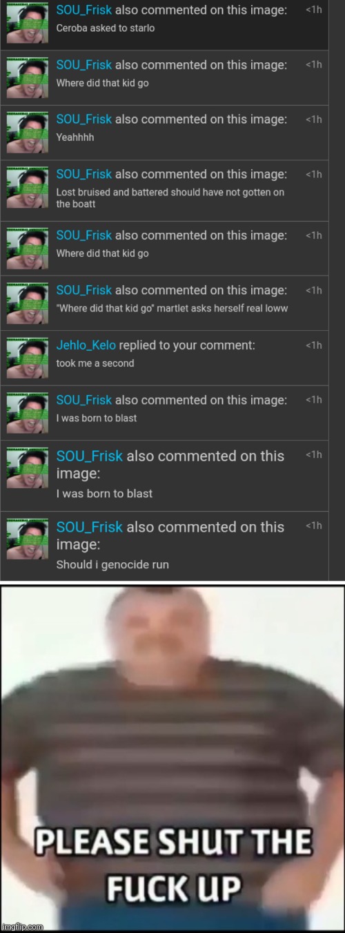 image tagged in please shut the fuck up uncensored | made w/ Imgflip meme maker
