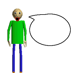 Baldi Speaks Poster Meme Template