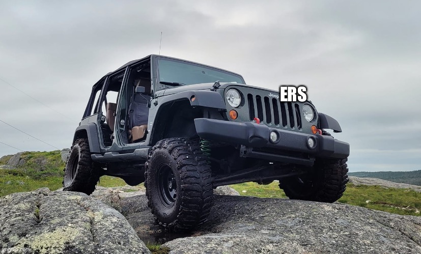 Jeep Wrangler | ERS | image tagged in jeep wrangler | made w/ Imgflip meme maker