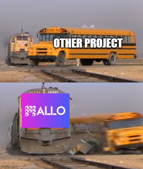 A train hitting a school bus | OTHER PROJECT | image tagged in a train hitting a school bus | made w/ Imgflip meme maker