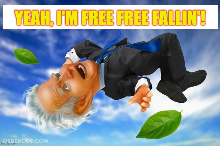 Seemed Like An Appropriate Song For Joe Biden This Week | YEAH, I'M FREE FREE FALLIN'! | image tagged in memes,joe biden,song,tom petty,free,fallin' | made w/ Imgflip meme maker